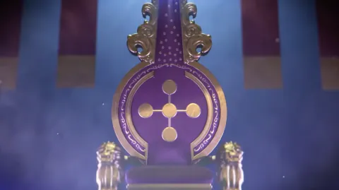 Purple throne representing Top League rankings